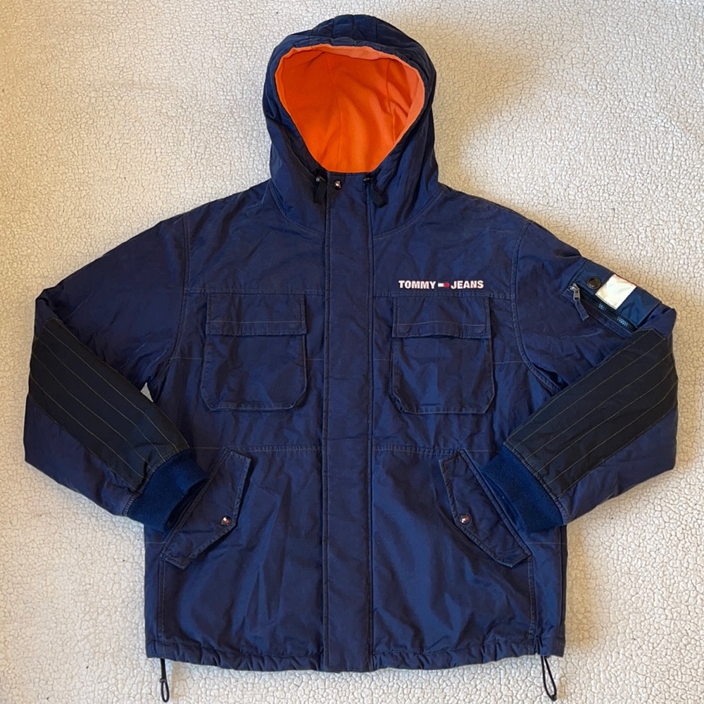 Rare Vintage Tommy Jeans heavy pocketed coat